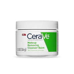 CeraVe Cleansing Balm for Sensitive Skin | Hydrating Makeup Remover with Ceramides and Plant-based Jojoba Oil for Face | Non-Comedogenic Fragrance Free Non-Greasy |1.3 Ounces