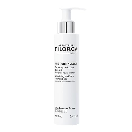 Filorga Age-Purify Face Cleansing Gel, Smooth and Purify Skin with A Foaming Gel Enriched With Polysaccharides to Remove Impurities and Protect Against External Pollutants, 5.07 fl. oz.