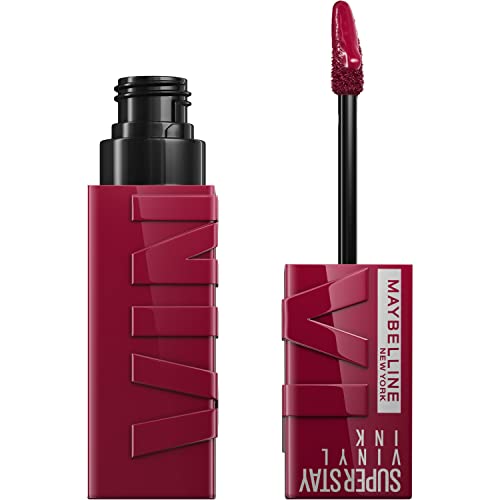 MAYBELLINE New York Super Stay Vinyl Ink Longwear No-Budge Liquid Lipcolor Makeup, Highly Pigmented Color and Instant Shine, Captivated, Pink Lipstick, 0.14 fl oz, 1 Count