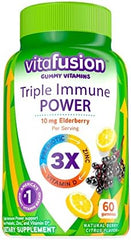 Vitafusion Triple Immune POWER Gummy Vitamins, 60ct