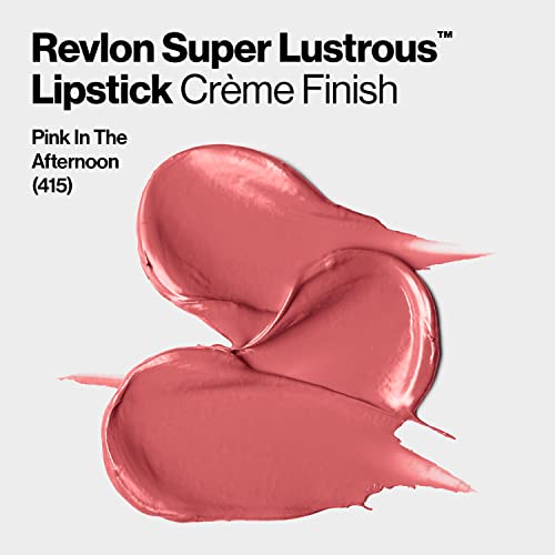 Revlon Super Lustrous Lipstick, High Impact Lipcolor with Moisturizing Creamy Formula, Infused with Vitamin E and Avocado Oil in Pinks, Pink Promise (778) 0.15 oz