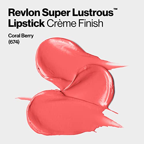 Revlon Super Lustrous Lipstick, High Impact Lipcolor with Moisturizing Creamy Formula, Infused with Vitamin E and Avocado Oil in Pinks, Pink Promise (778) 0.15 oz