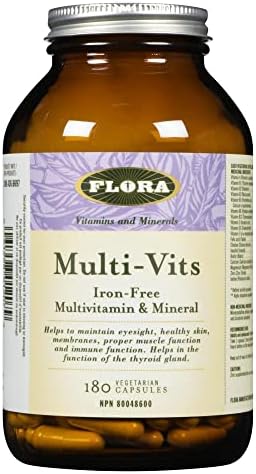 Flora - Multi-Vits Iron-Free Multivitamin & Mineral 180 Vegetarian Capsules