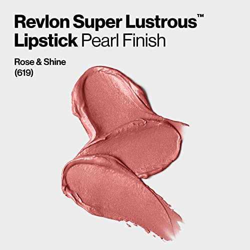 Revlon Super Lustrous Lipstick, High Impact Lipcolor with Moisturizing Creamy Formula, Infused with Vitamin E and Avocado Oil in Pinks, Pink Promise (778) 0.15 oz