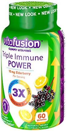 Vitafusion Triple Immune POWER Gummy Vitamins, 60ct