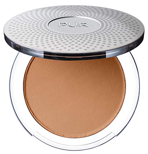 PÜR MINERALS 4-in-1 Pressed Mineral Makeup SPF 15 Powder Foundation with Concealer & Finishing Powder - Medium to Full Coverage- Cruelty-Free & Vegan Friendly, 0.28 Ounce