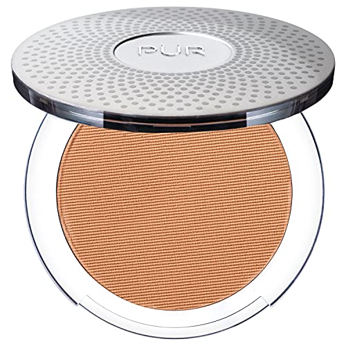 PÜR MINERALS 4-in-1 Pressed Mineral Makeup SPF 15 Powder Foundation with Concealer & Finishing Powder - Medium to Full Coverage- Cruelty-Free & Vegan Friendly, 0.28 Ounce