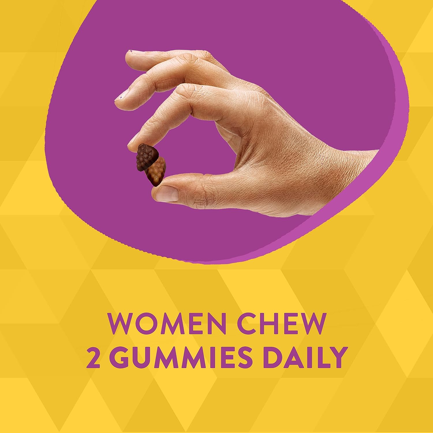 Nature's Way Alive! Women’s 50+ Daily Gummy Multivitamins, Supports Multiple Body Systems*, Supports Cellular Energy*, B-Vitamins, Gluten-Free, Vegetarian, Mixed Berry Flavored, 130 Gummies