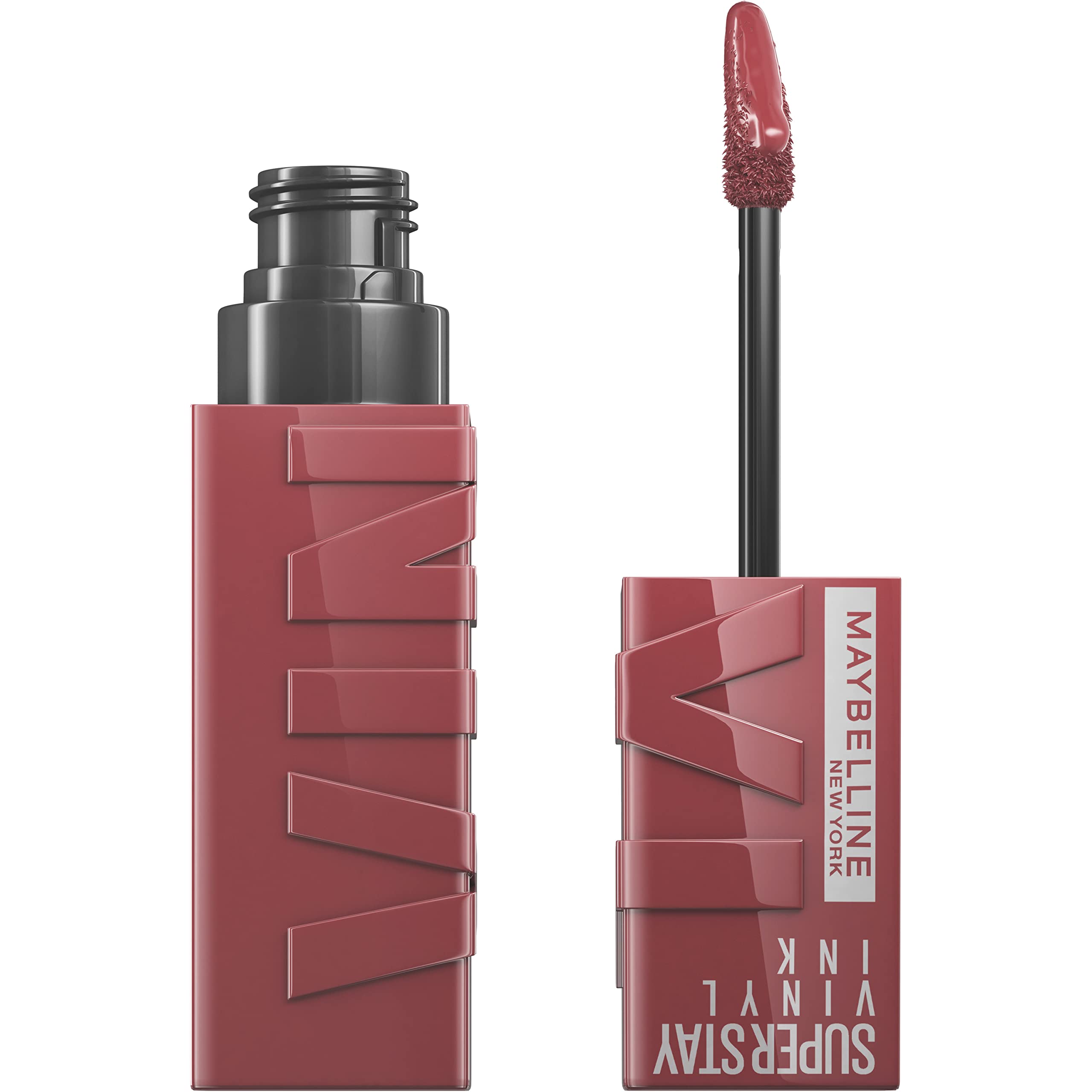 MAYBELLINE New York Super Stay Vinyl Ink Longwear No-Budge Liquid Lipcolor Makeup, Highly Pigmented Color and Instant Shine, Captivated, Pink Lipstick, 0.14 fl oz, 1 Count