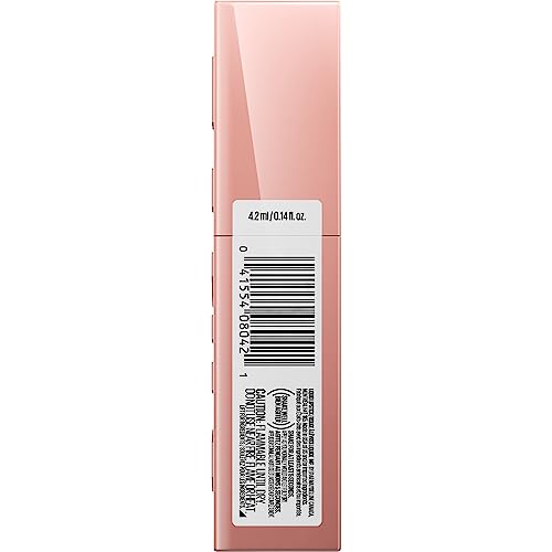 MAYBELLINE New York Super Stay Vinyl Ink Longwear No-Budge Liquid Lipcolor Makeup, Highly Pigmented Color and Instant Shine, Captivated, Pink Lipstick, 0.14 fl oz, 1 Count