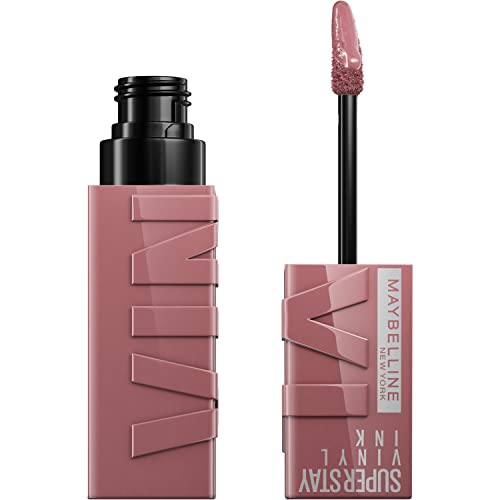 MAYBELLINE New York Super Stay Vinyl Ink Longwear No-Budge Liquid Lipcolor Makeup, Highly Pigmented Color and Instant Shine, Captivated, Pink Lipstick, 0.14 fl oz, 1 Count