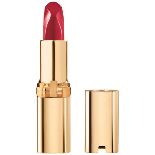 L’Oréal Paris Makeup Colour Riche Red Lipstick, Long Lasting, Satin Finish Smudge Proof Lipstick with Hydrating Argan Oil & Vitamin E, Lovely Red, 0.13 Oz