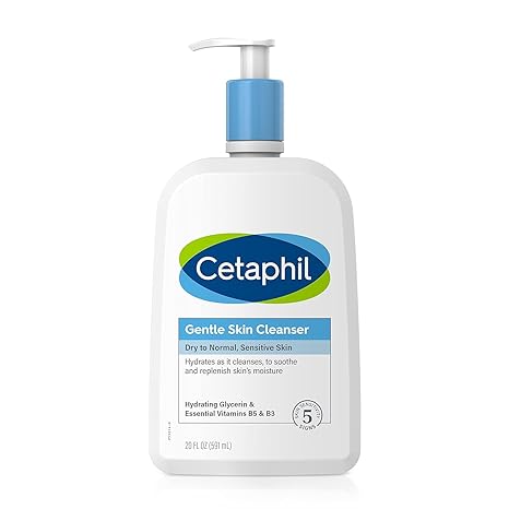 Cetaphil Face Wash, Hydrating Gentle Skin Cleanser for Dry to Normal Sensitive Skin, NEW 2 oz 12 Pack, Fragrance Free, Soap Free and Non-Foaming