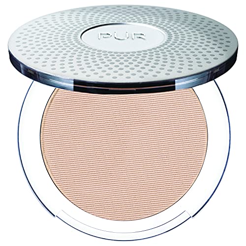 PÜR MINERALS 4-in-1 Pressed Mineral Makeup SPF 15 Powder Foundation with Concealer & Finishing Powder - Medium to Full Coverage- Cruelty-Free & Vegan Friendly, 0.28 Ounce