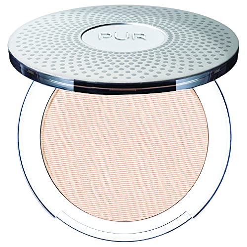 PÜR MINERALS 4-in-1 Pressed Mineral Makeup SPF 15 Powder Foundation with Concealer & Finishing Powder - Medium to Full Coverage- Cruelty-Free & Vegan Friendly, 0.28 Ounce