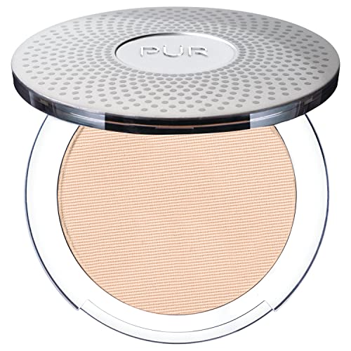 PÜR MINERALS 4-in-1 Pressed Mineral Makeup SPF 15 Powder Foundation with Concealer & Finishing Powder - Medium to Full Coverage- Cruelty-Free & Vegan Friendly, 0.28 Ounce