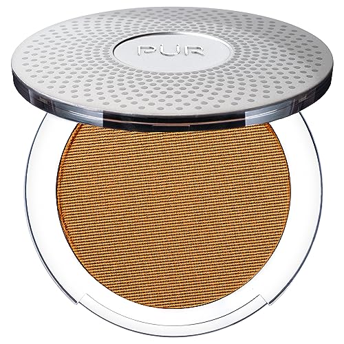 PÜR MINERALS 4-in-1 Pressed Mineral Makeup SPF 15 Powder Foundation with Concealer & Finishing Powder - Medium to Full Coverage- Cruelty-Free & Vegan Friendly, 0.28 Ounce