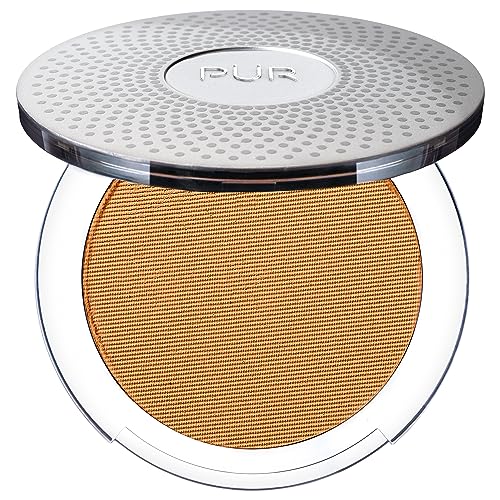 PÜR MINERALS 4-in-1 Pressed Mineral Makeup SPF 15 Powder Foundation with Concealer & Finishing Powder - Medium to Full Coverage- Cruelty-Free & Vegan Friendly, 0.28 Ounce